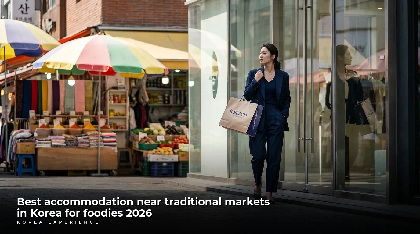 Best accommodation near traditional markets in Korea for foodies 2026