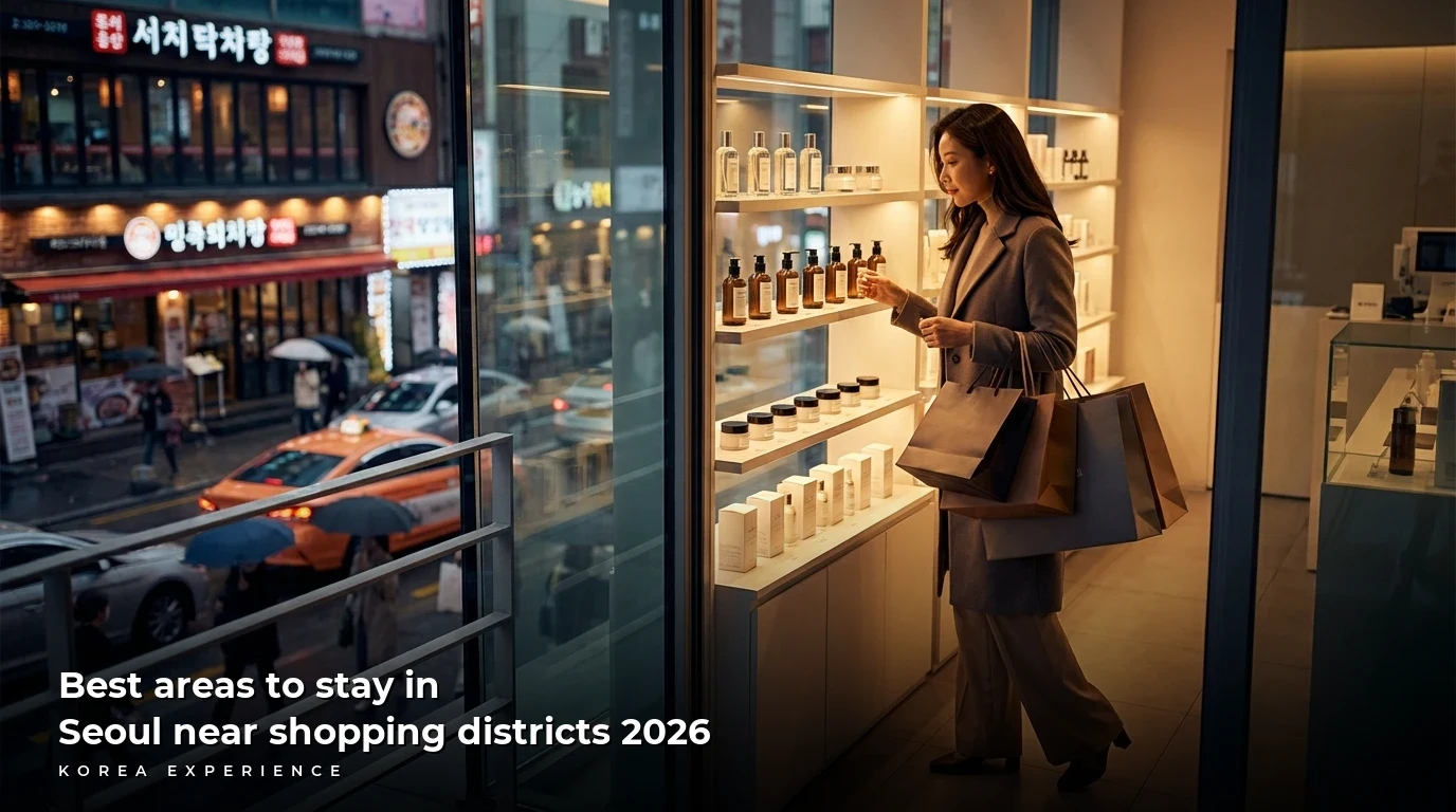 Best areas to stay in Seoul near shopping districts 2026