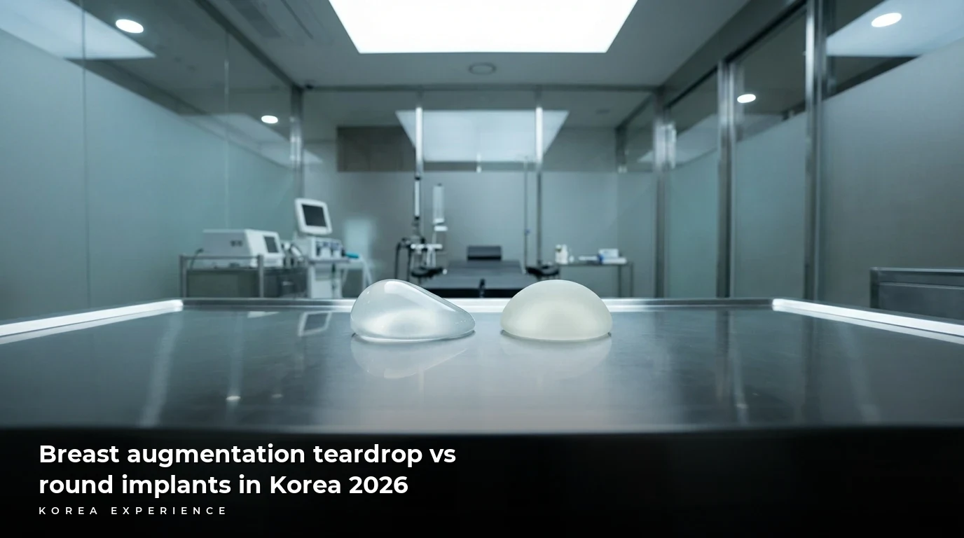 Breast augmentation teardrop vs round implants in Korea 2026