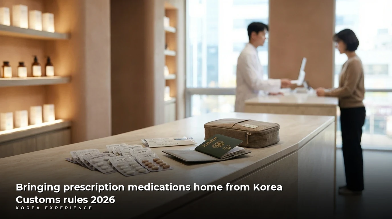 Bringing prescription medications home from Korea: Customs rules 2026
