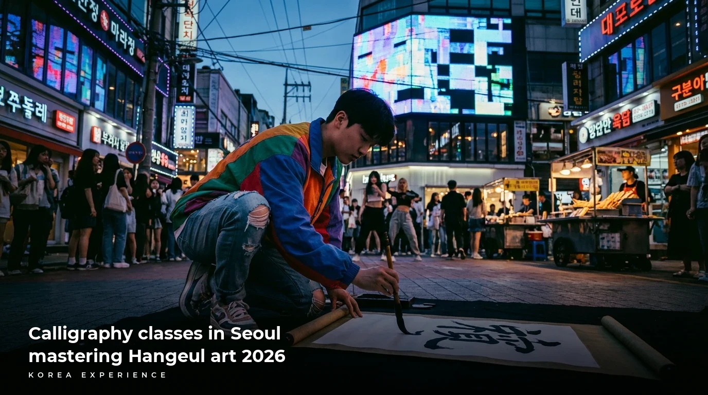 Calligraphy classes in Seoul mastering Hangeul art 2026