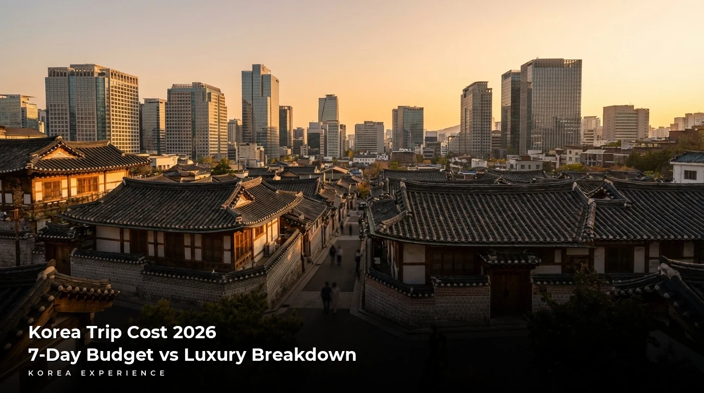 Korea Trip Cost 2026: 7-Day Budget vs Luxury Breakdown
