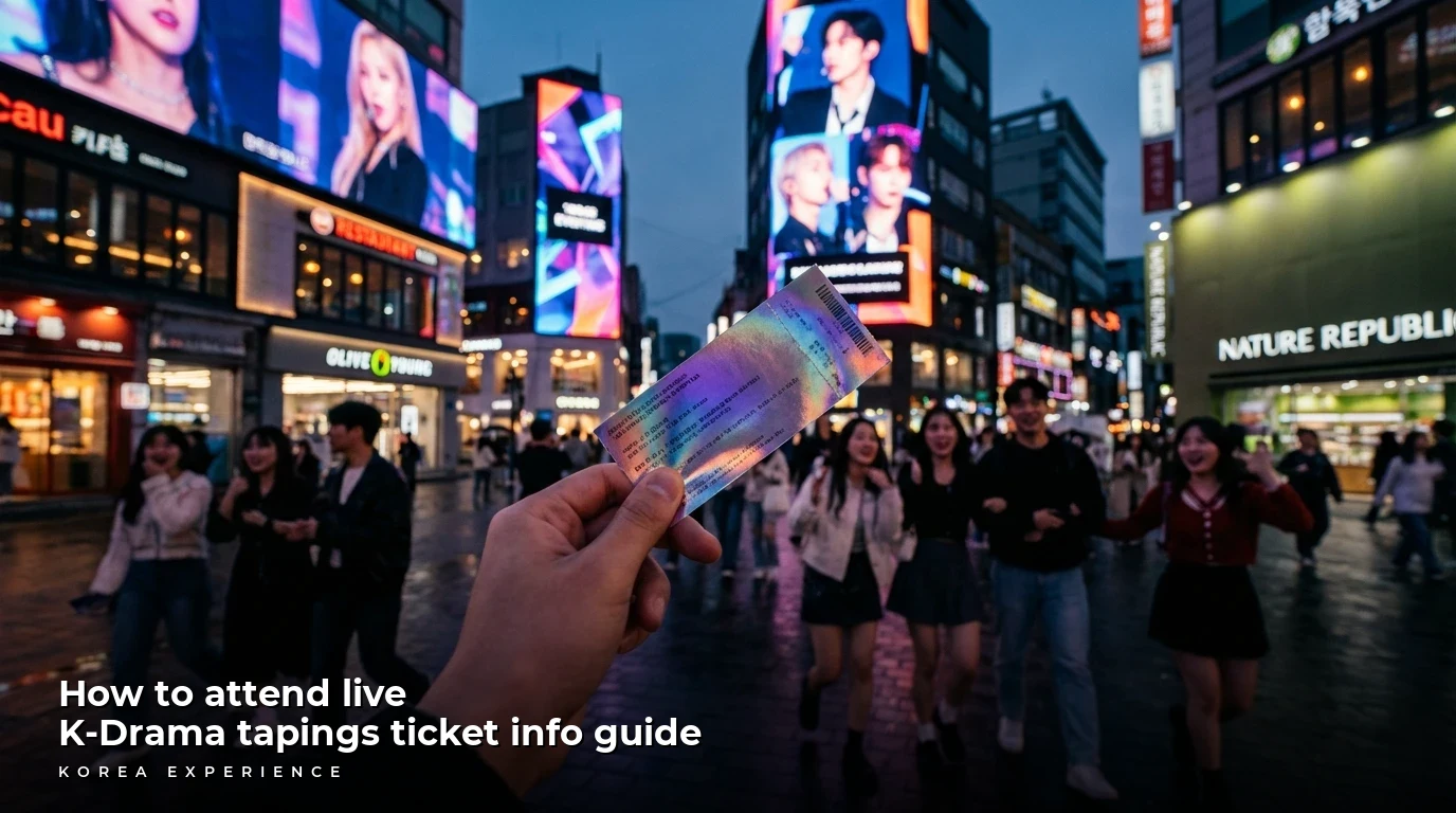 How to attend live K-Drama tapings ticket info guide