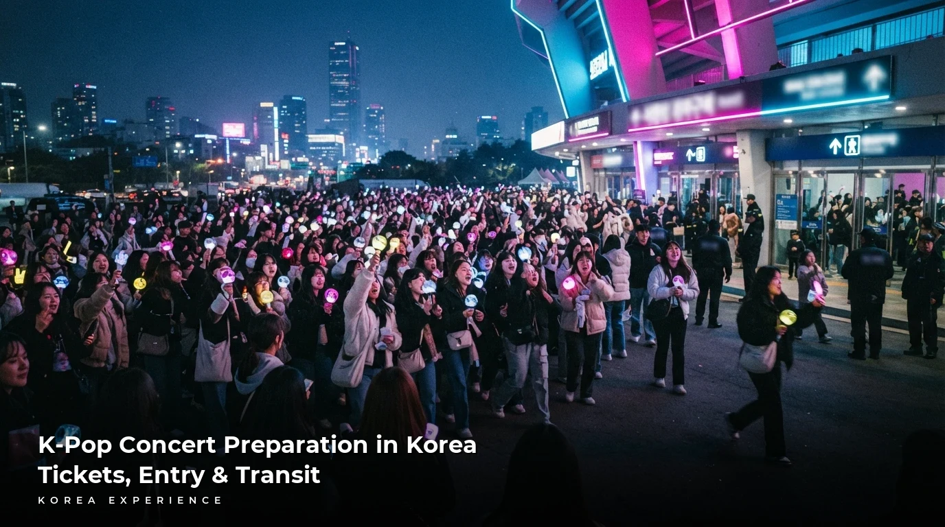 K-Pop Concert Preparation in Korea: Tickets, Entry, & Transit