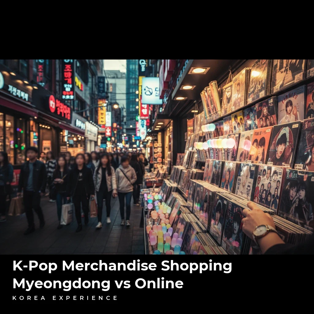K-Pop Merchandise Shopping: Myeongdong vs Online