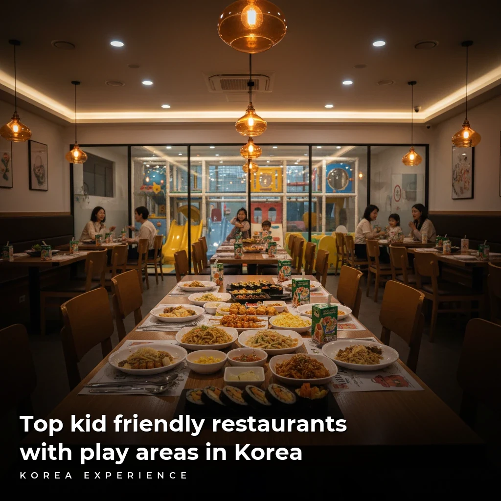 Top kid friendly restaurants with play areas in Korea