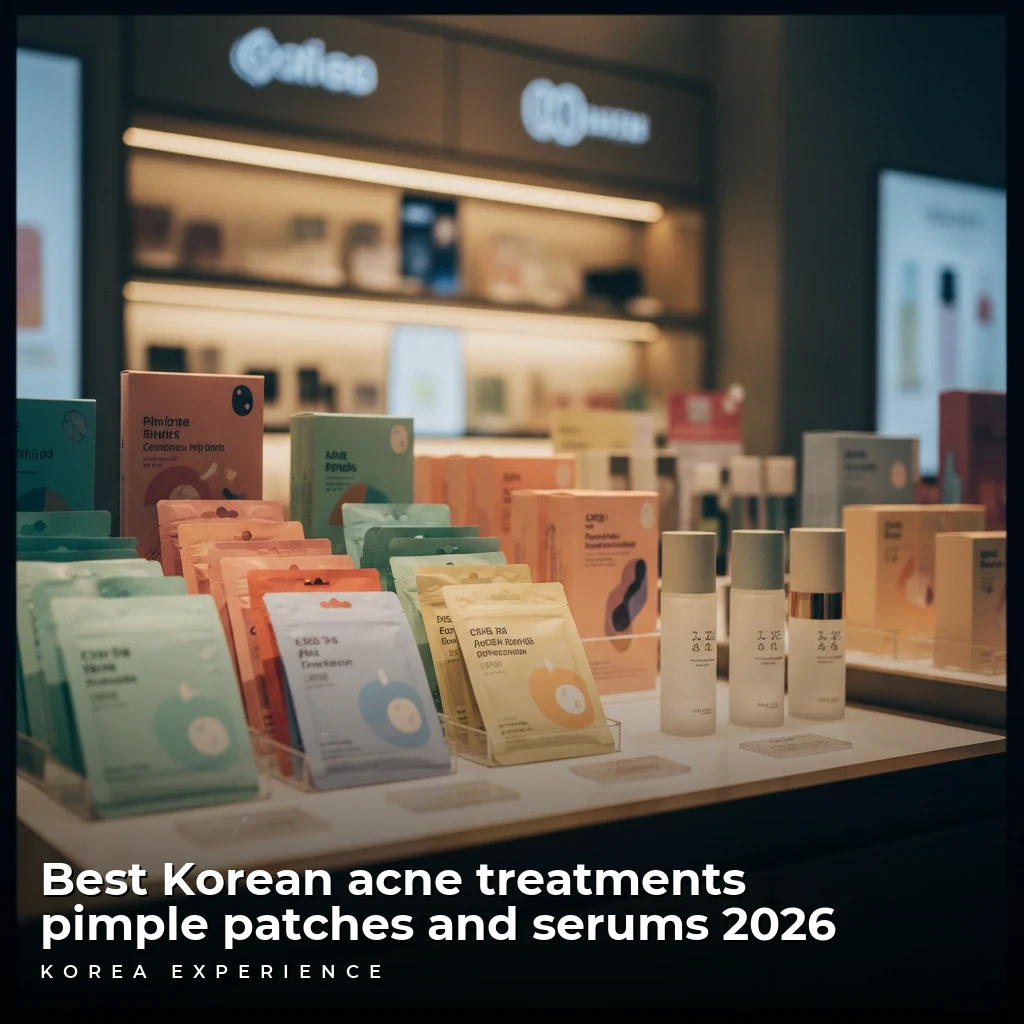 Best Korean acne treatments pimple patches and serums 2026