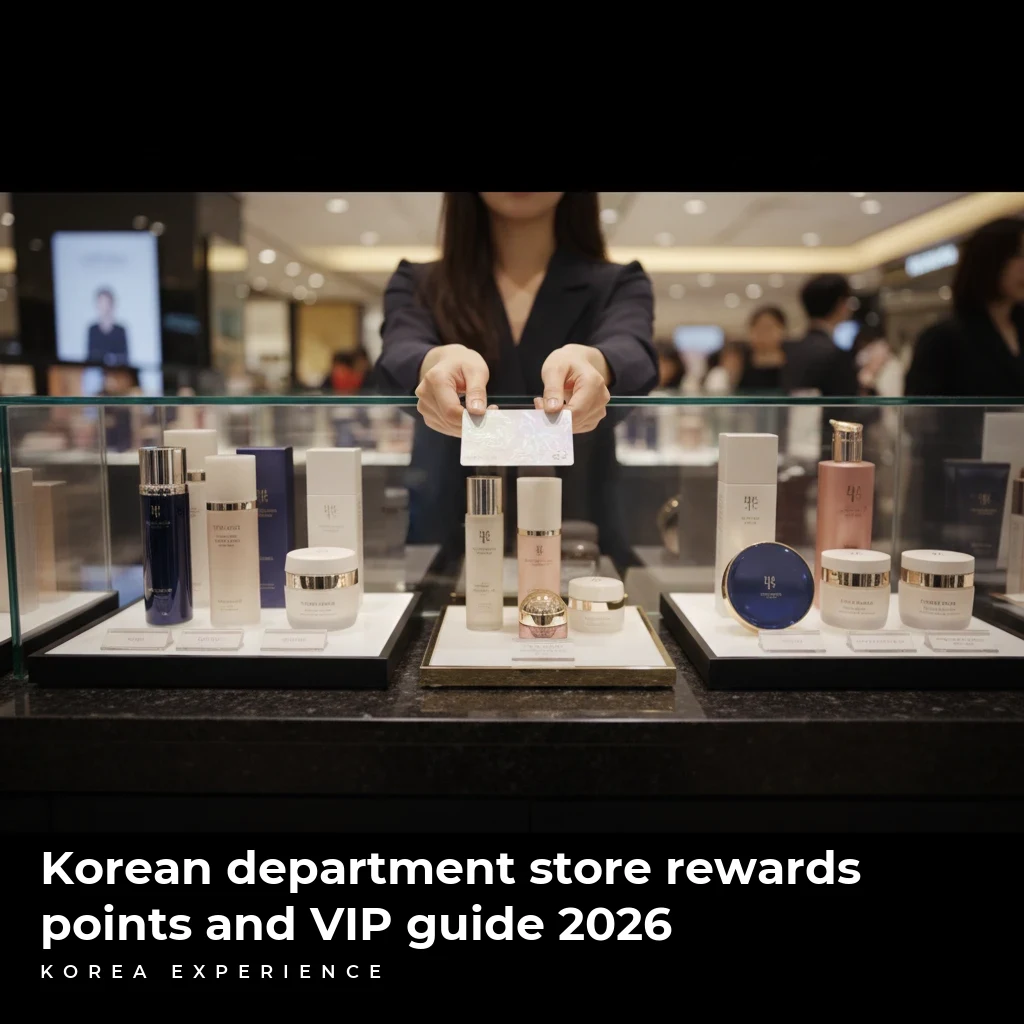 Korean department store rewards points and VIP guide 2026