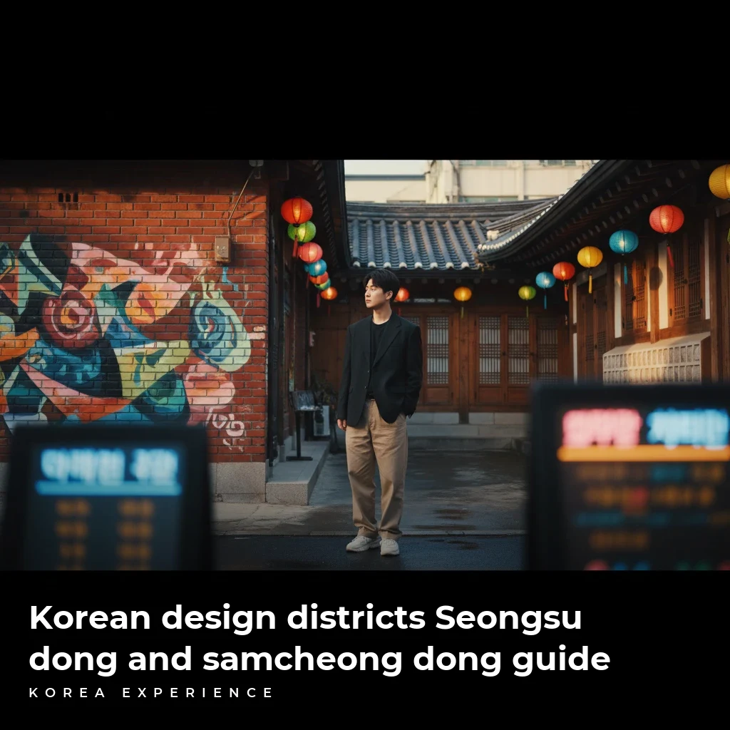 Korean design districts Seongsu dong and samcheong dong guide
