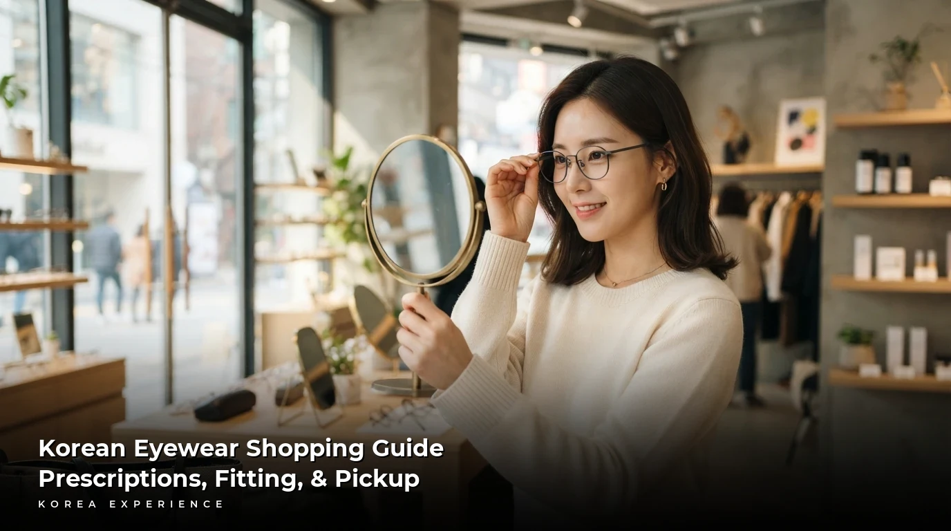 Korean Eyewear Shopping Guide: Prescriptions, Fitting, & Pickup