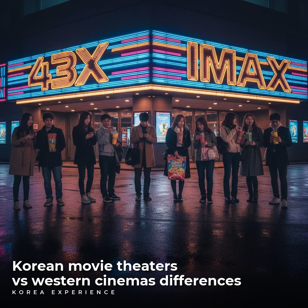 Korean movie theaters vs western cinemas differences