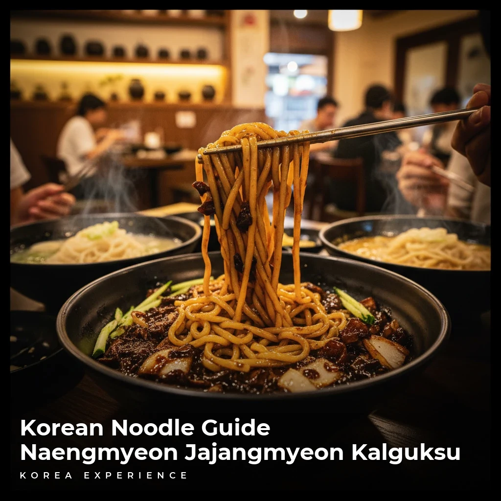 Korean Noodle Guide Naengmyeon Jajangmyeon Kalguksu