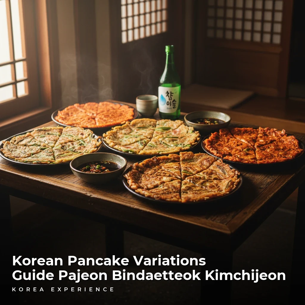 Korean Pancake Variations Guide Pajeon Bindaetteok Kimchijeon