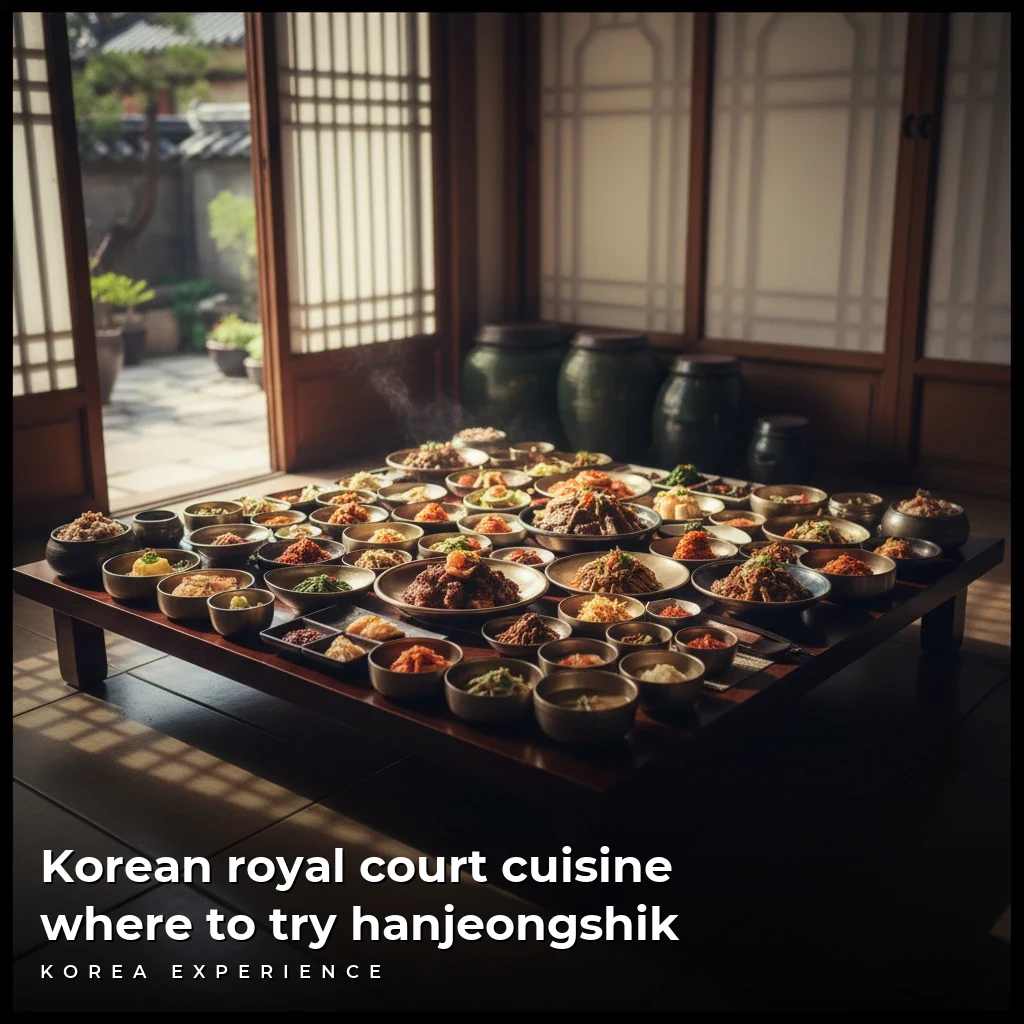 Korean royal court cuisine where to try hanjeongshik