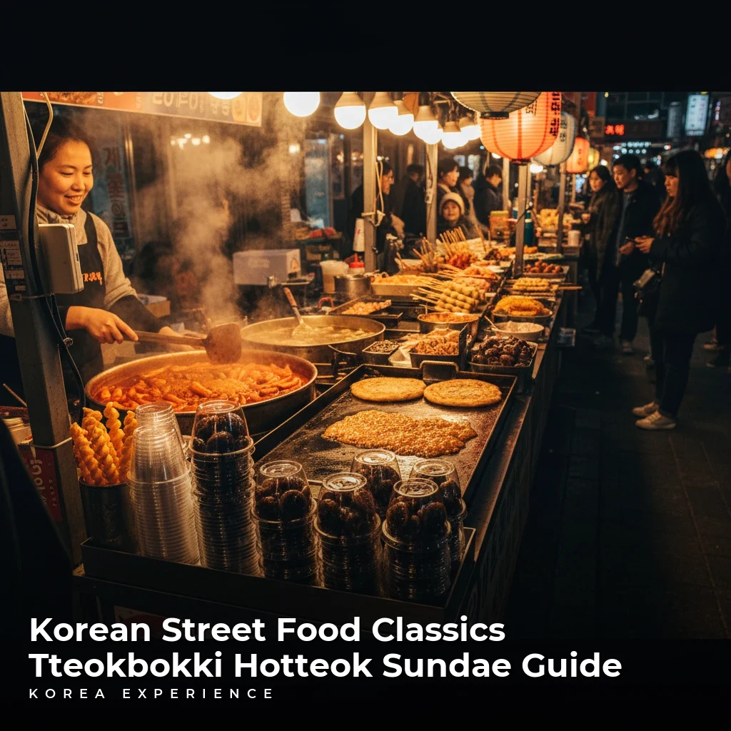 Korean Street Food Classics Tteokbokki Hotteok Sundae Guide