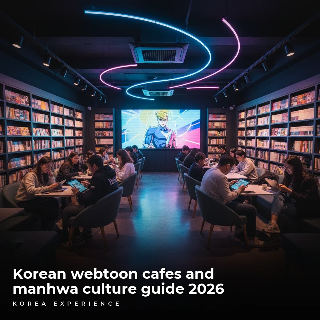 Korean webtoon cafes and manhwa culture guide 2026