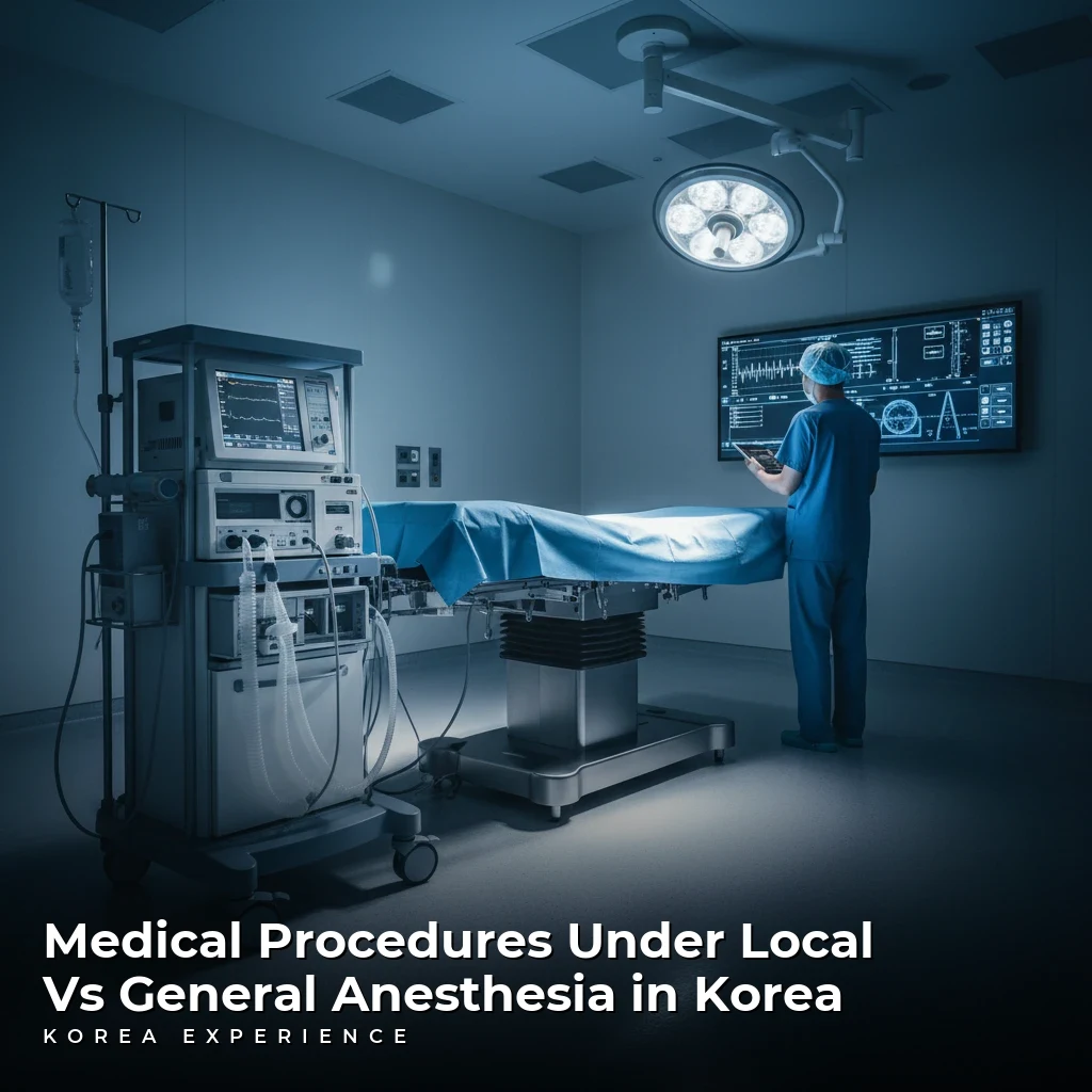 Medical Procedures Under Local Vs General Anesthesia in Korea
