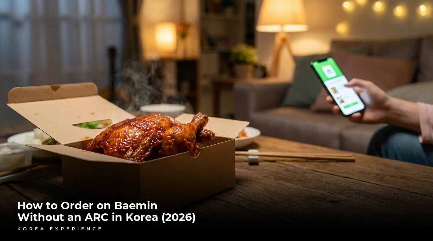 How to Order on Baemin Without an ARC in Korea (2026)