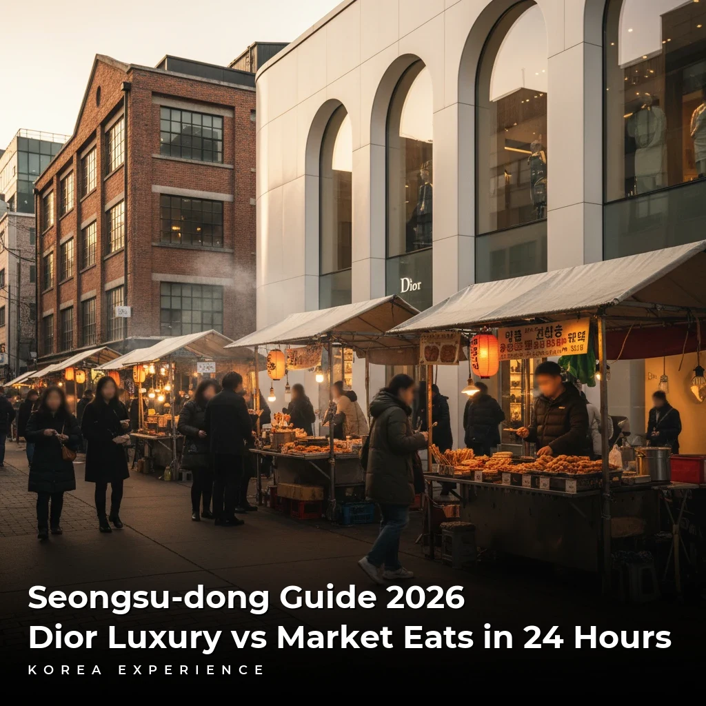 Seongsu-dong Guide 2026: Dior Luxury vs Market Eats in 24 Hours