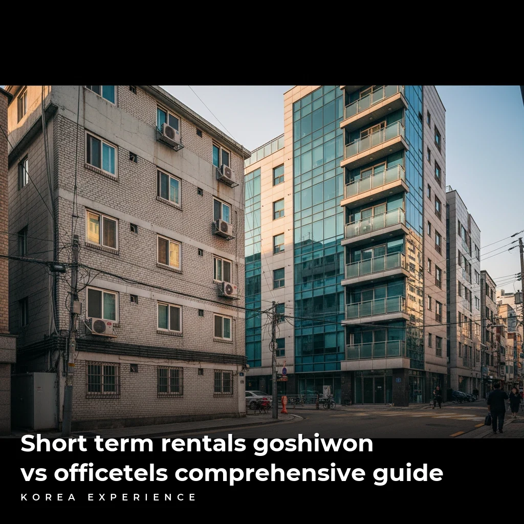 Short term rentals goshiwon vs officetels comprehensive guide