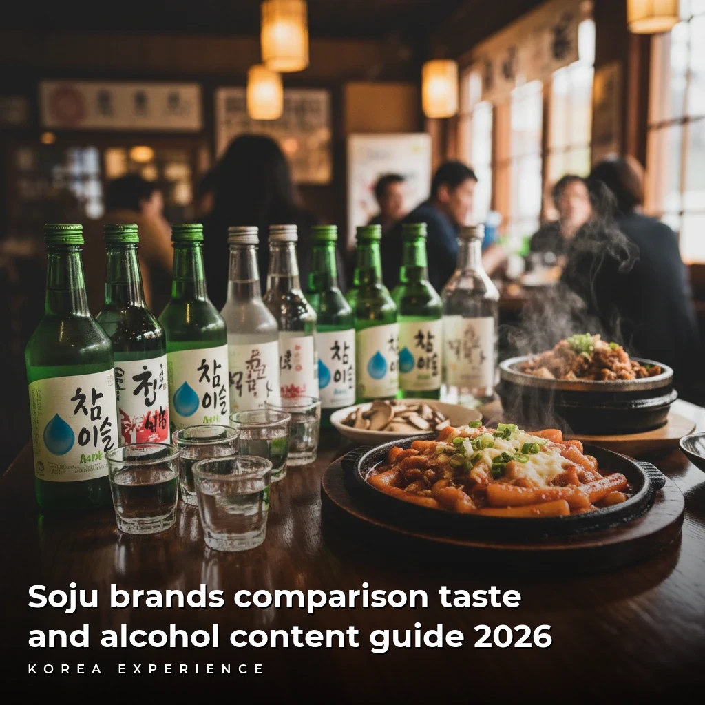 Soju brands comparison taste and alcohol content guide 2026