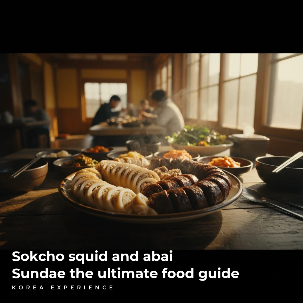 Sokcho squid and abai Sundae the ultimate food guide
