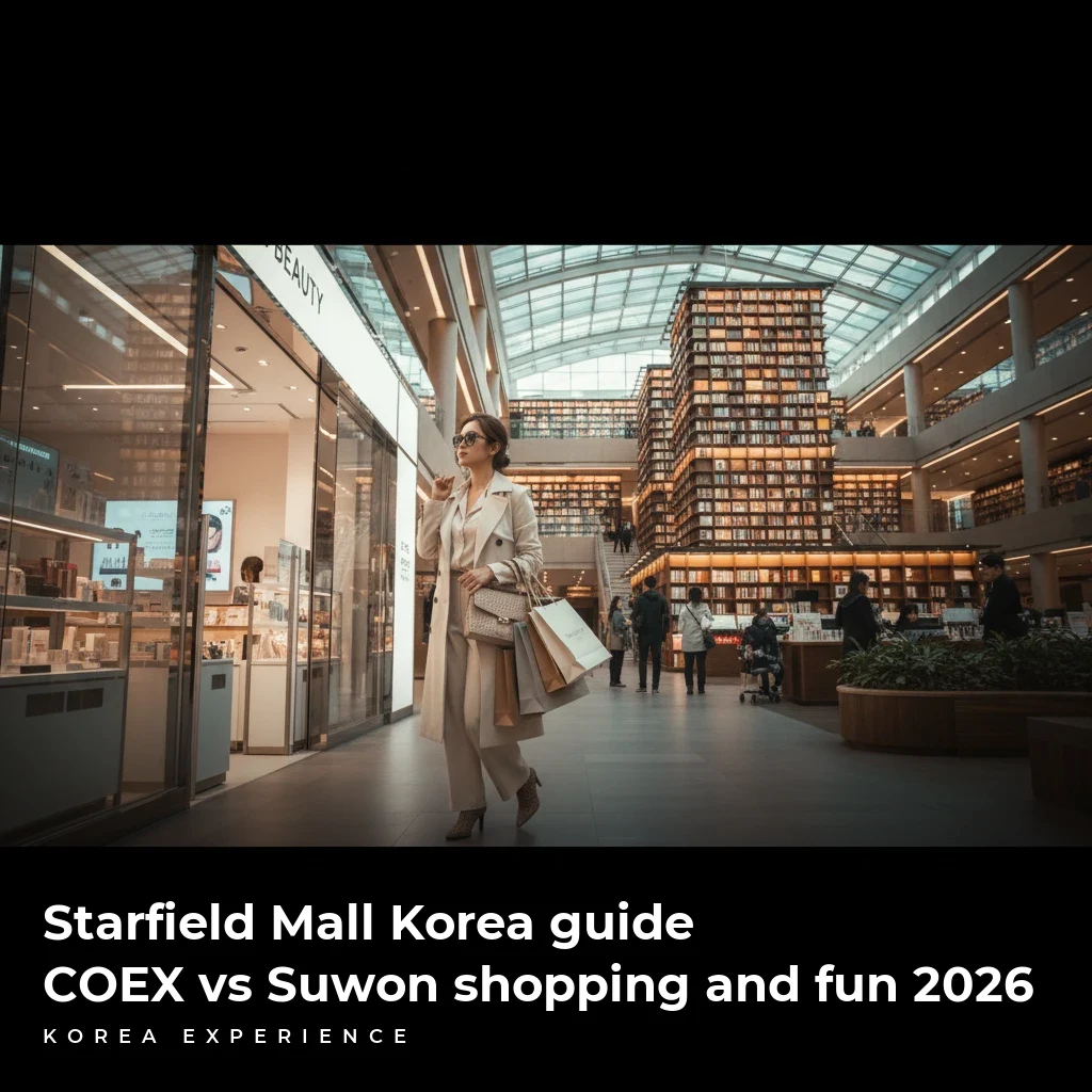 Starfield Mall Korea guide: COEX vs Suwon shopping and fun 2026