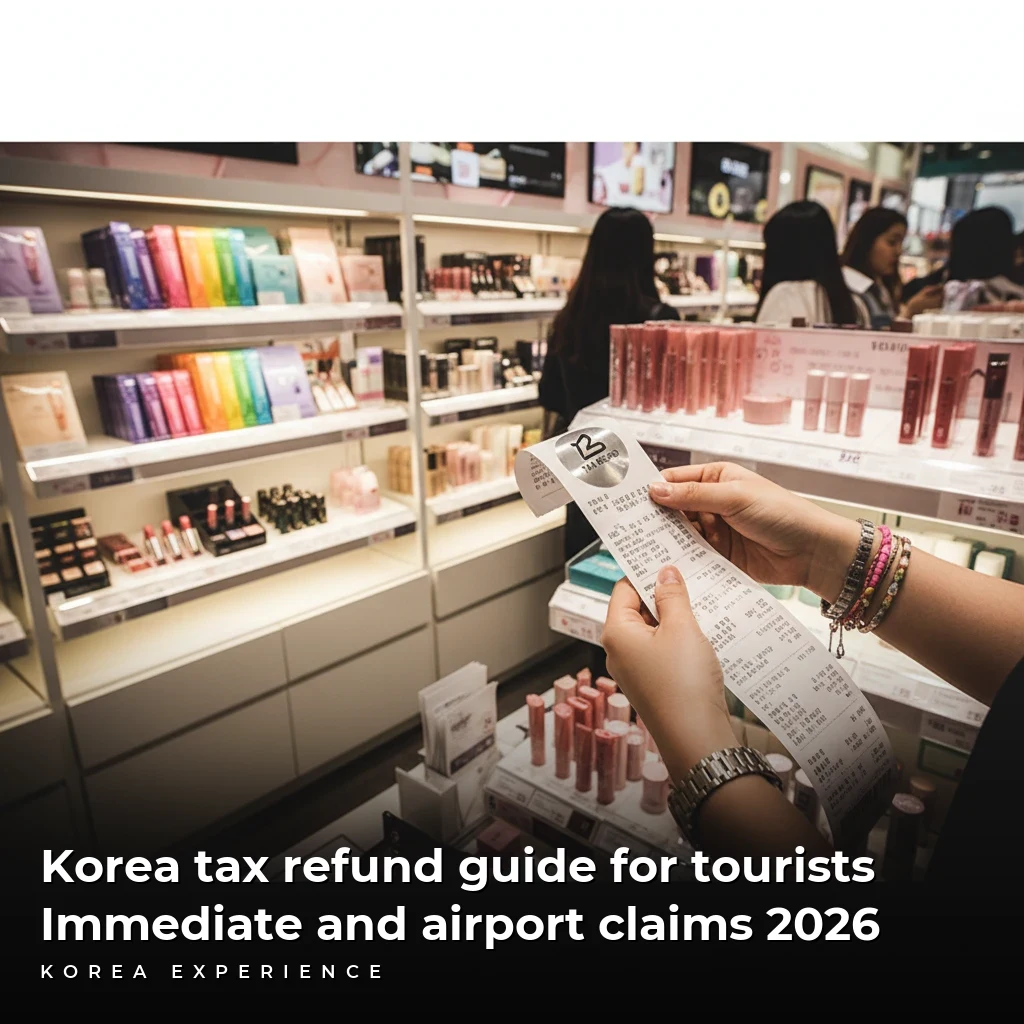 Korea tax refund guide for tourists: Immediate and airport claims 2026