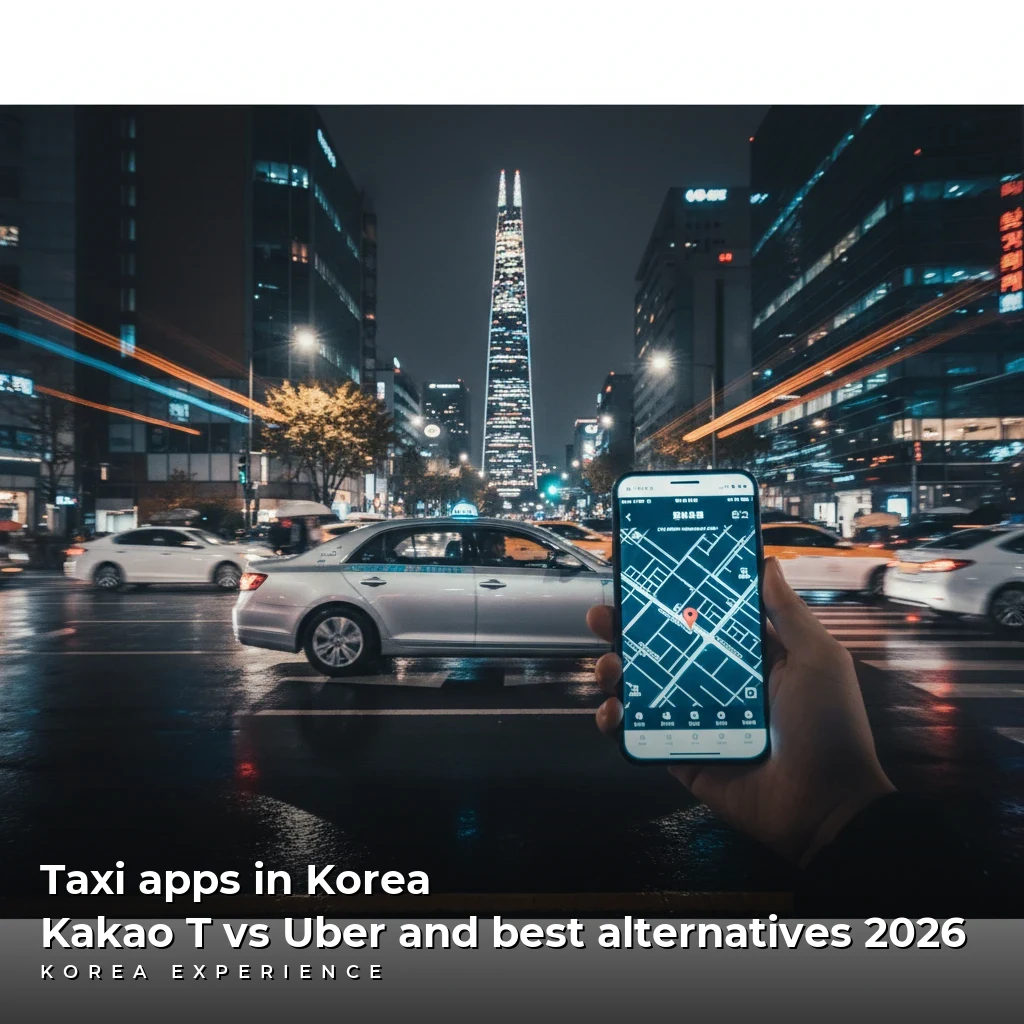 Taxi apps in Korea: Kakao T vs Uber and best alternatives 2026
