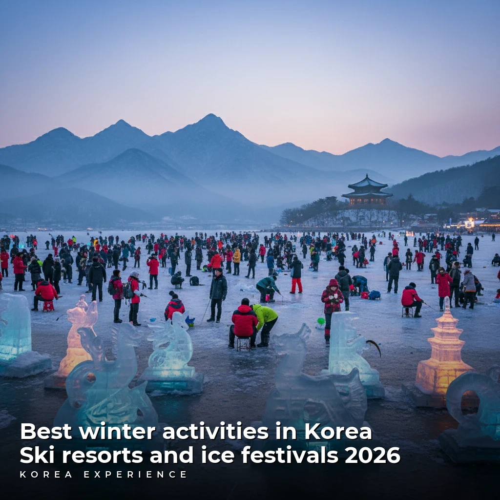 Best winter activities in Korea: Ski resorts and ice festivals 2026